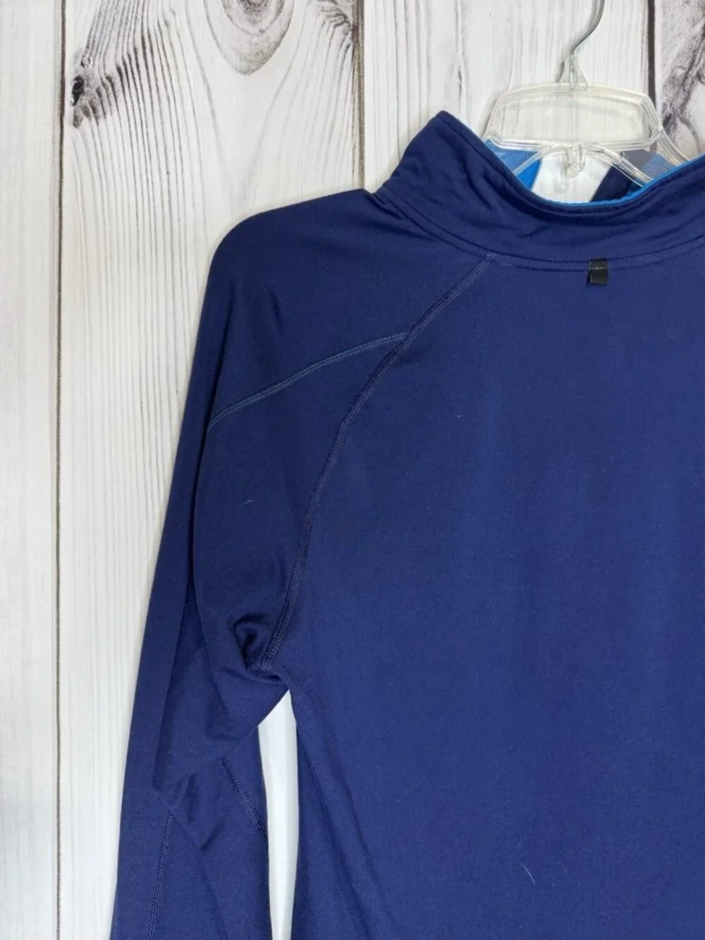 Nike Element Running 1/4 Zip Dri-Fit Navy Blue Long Sleeve Top Base Layer Sz M